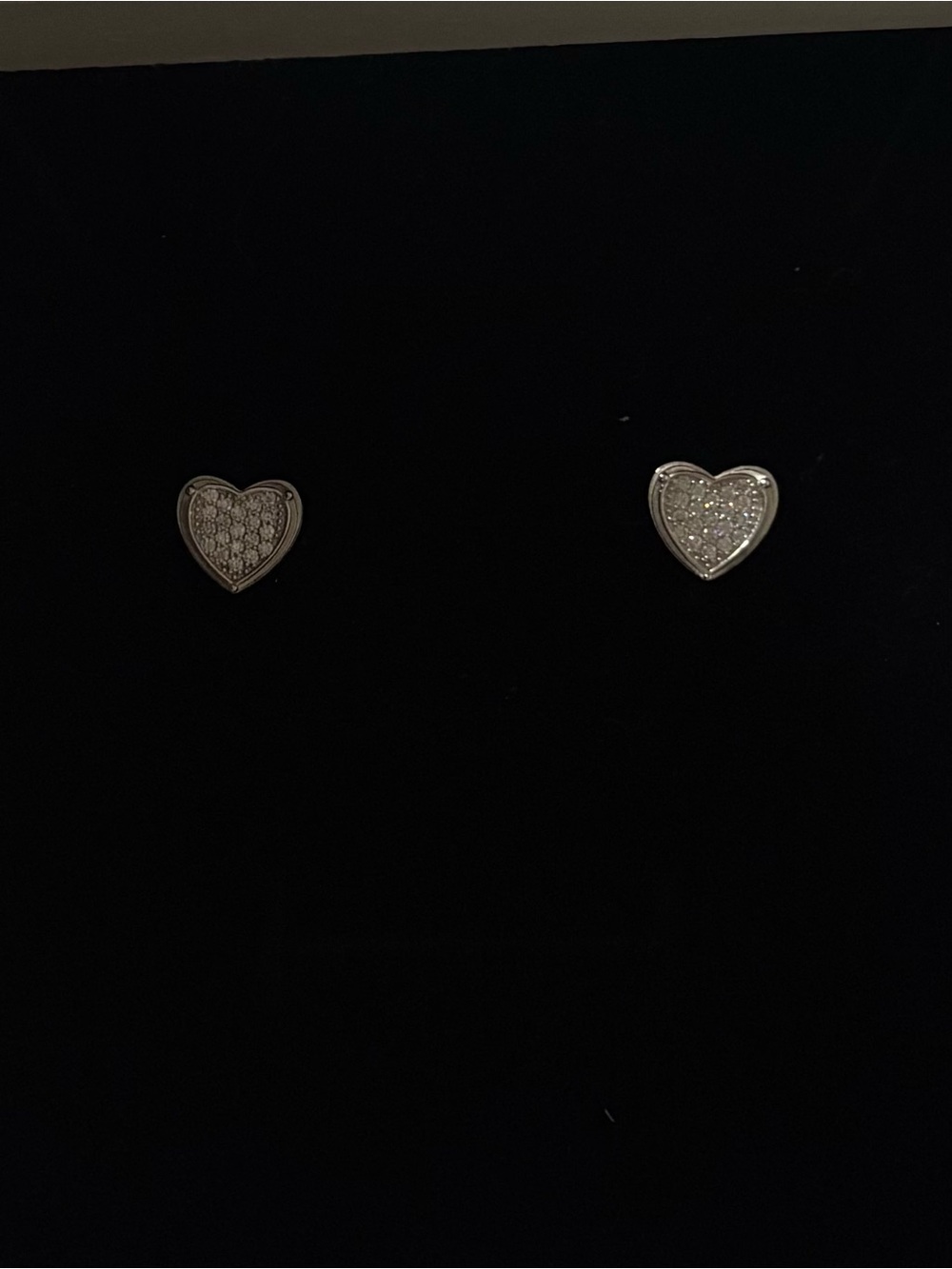 Sterling Silver Moissanite Heart Stud Earrings- Elegant Women’s Jewelry